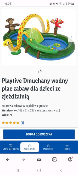 Basen zjeżdżalnia dla dzieci