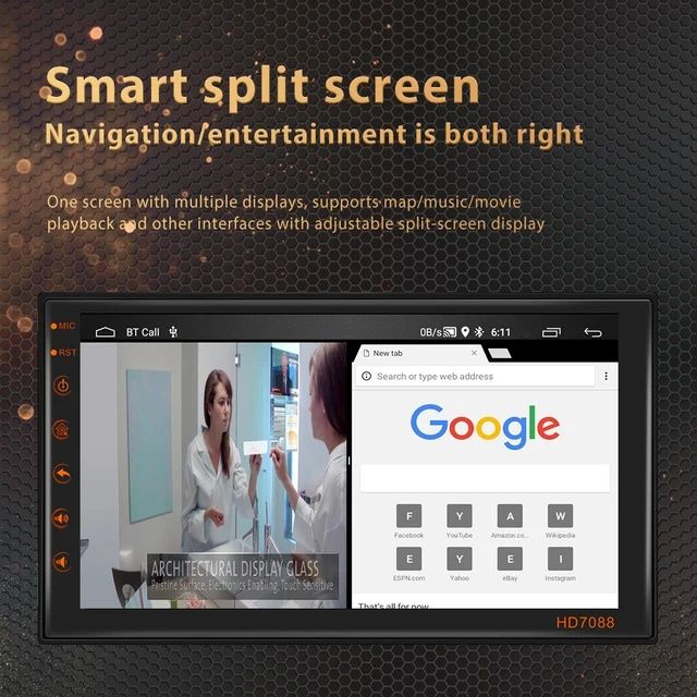 Rádio Universal Android 13 2din 7 polegadas GPS Bluetooth FM RDS NOVO