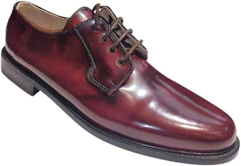 NOVO - Sapato Pele Couro cor Bordô (Homem - 41)