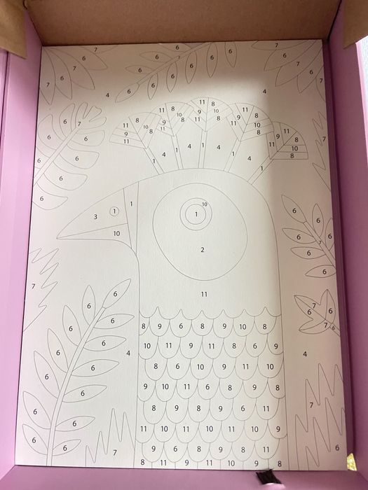 Художній комплект малювання кольоровим піском Djeco Сліпучі птиці