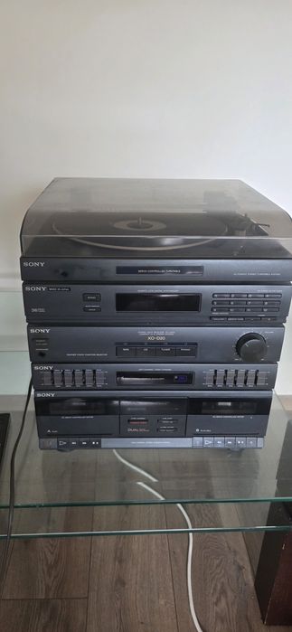 Wieża Sony XO-D20S z Gramofonem + ORYGINALNY PILOT / Made in Japan