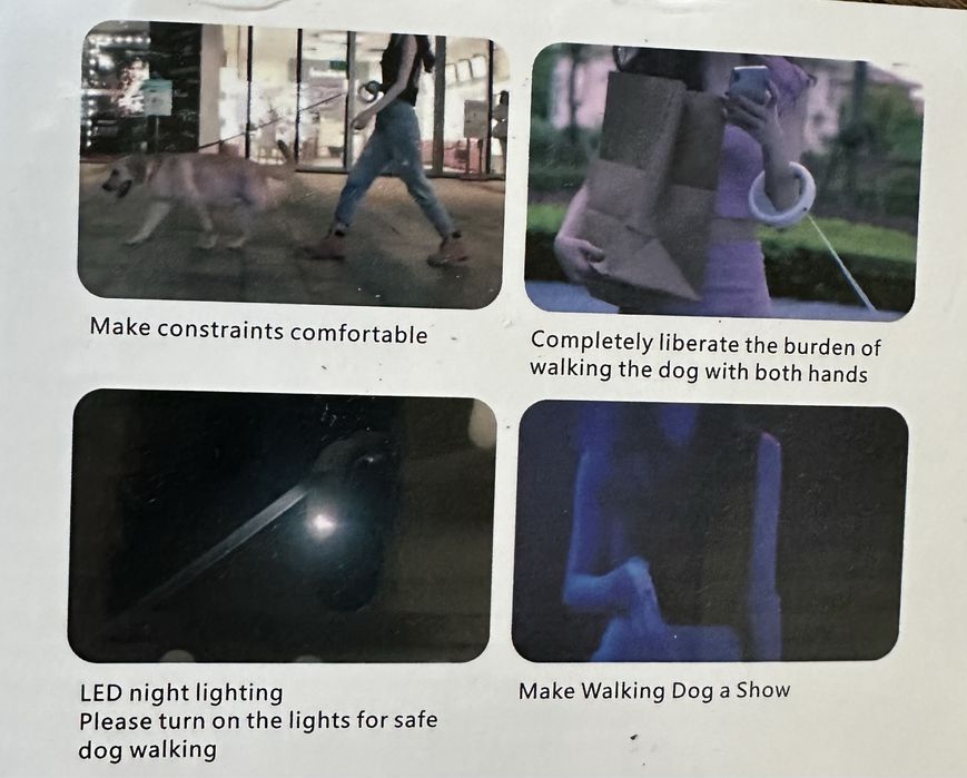 Автоматическая рулетка браслет на руку с фонариком, белая с зеленым