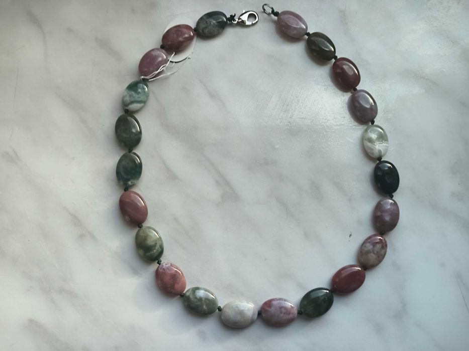 Намисто з натурального каменю. Яшма. 46-47 см.