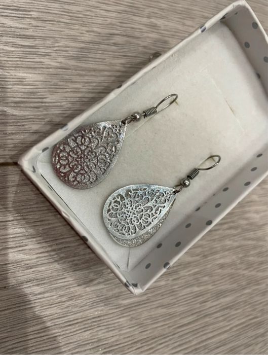Kolczyki eleganckie srebrne Orsay zestaw 2 szt