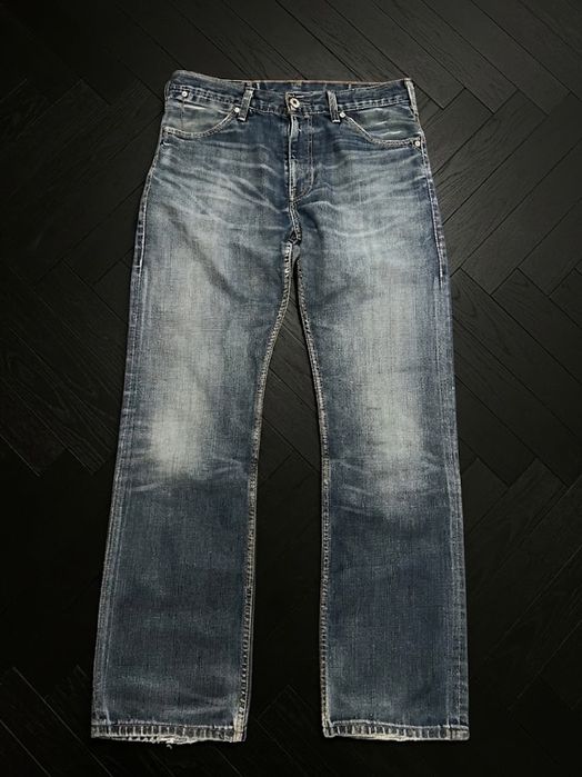 Джинсы Levis bootcut 512 527 faded distressed washed jeans