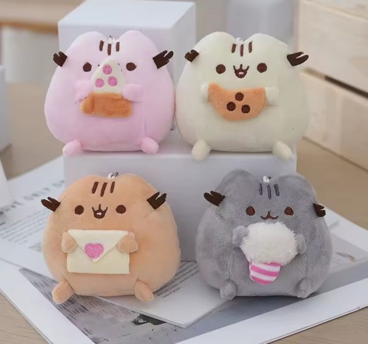 Пушин кет pusheen cat Пушин кіт з пончиком панкейк синабон молоко
