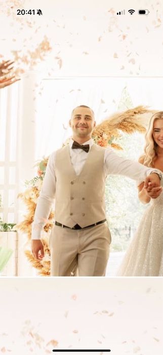 Чоловічий костюм. Трійка. Весільний костюм