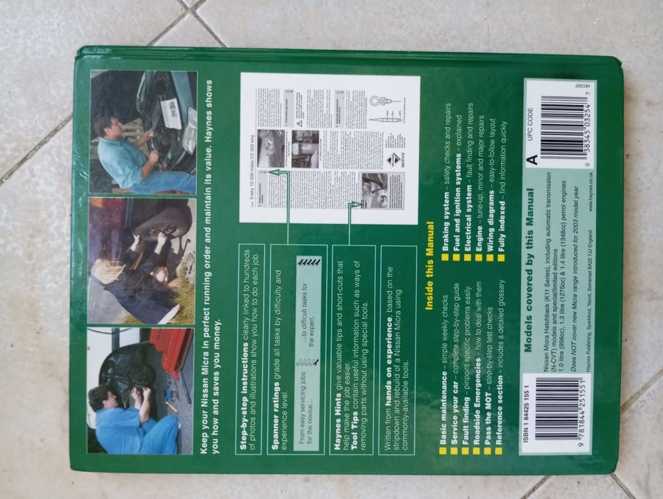 Manual Nissan Micra 1993 to 2002 Haynes Service and Repair Manual