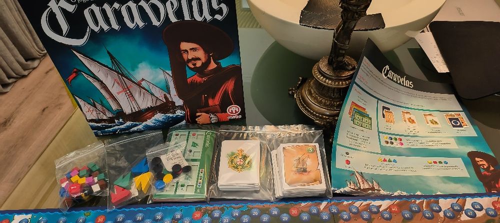 Jogo tabuleiro Caravelas