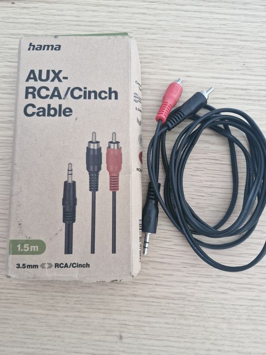 Cabo minijack stereo RCA 1,5 metros