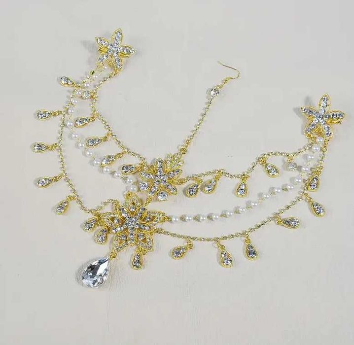 Шикарное индийское восточное украшение на голову. тика.