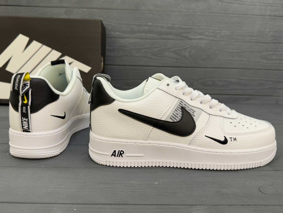 Чоловічі кросівки кеди Nike Air Force 1 Mid TM. Розміри 36-45. Шкіра!