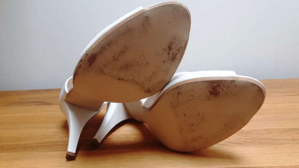 Buty ślubne do ślubu śmietankowe ivory 39 GATUZO skóra