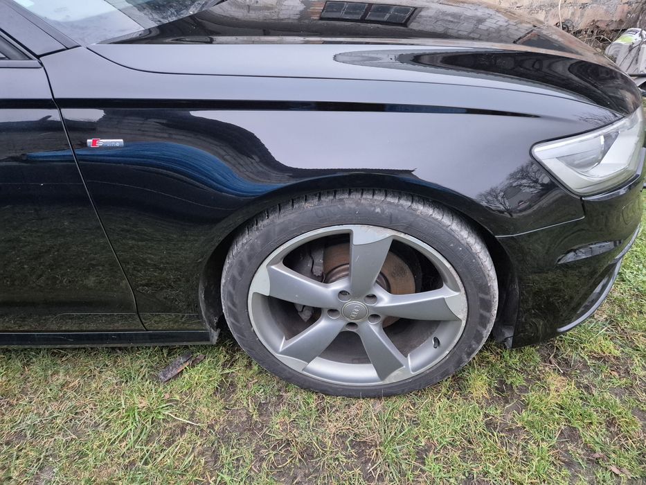 Kompletny przód A6 C7 s-line 2.0 tdi zderzak błotnik maska pas LY9B