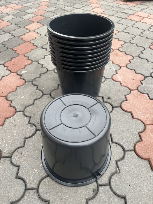 Doniczki 12l na świerki jodły choinki doniczka plastikowa 10 szt. nowe