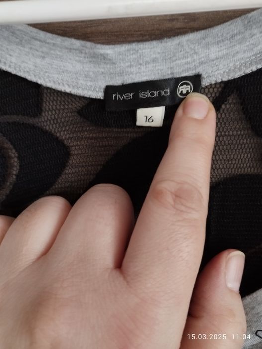 Bluzka bokserka cekiny koronka