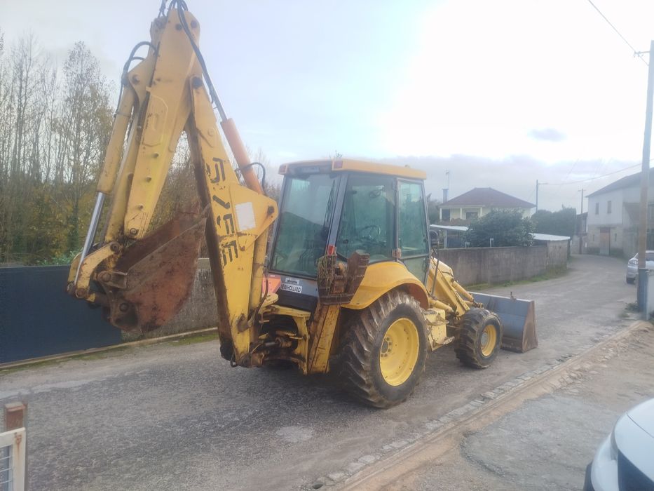 Retro escavadora new Holland