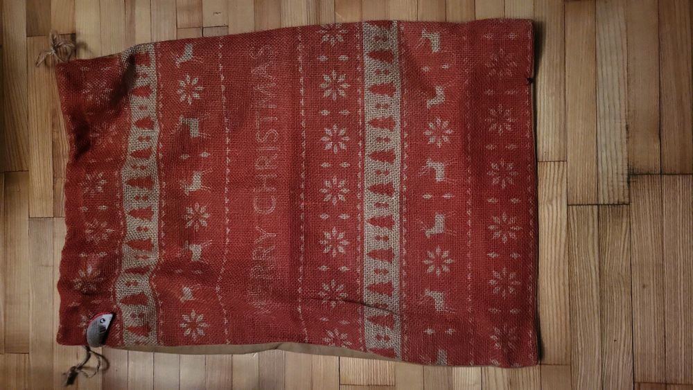 Worek jutowy świateczny 3 wzory do wyboru