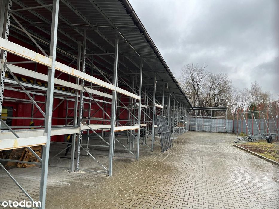 Wynajmę plac utwardzony 550 m² + wiata 230 m² | Łask, ul. Zielona