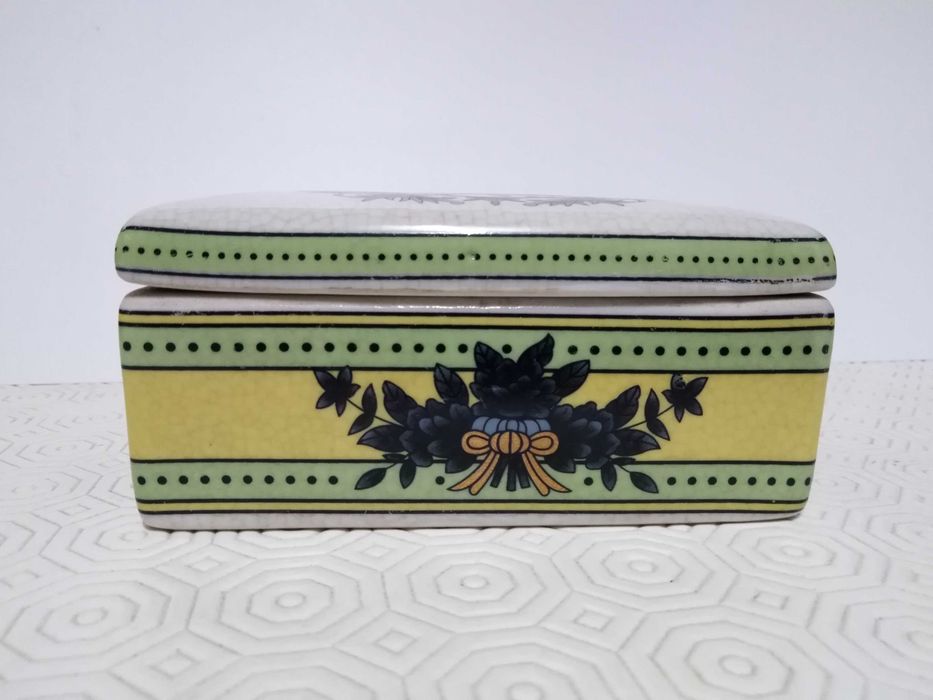 Caixa/Guarda Joias Floral Rectangular