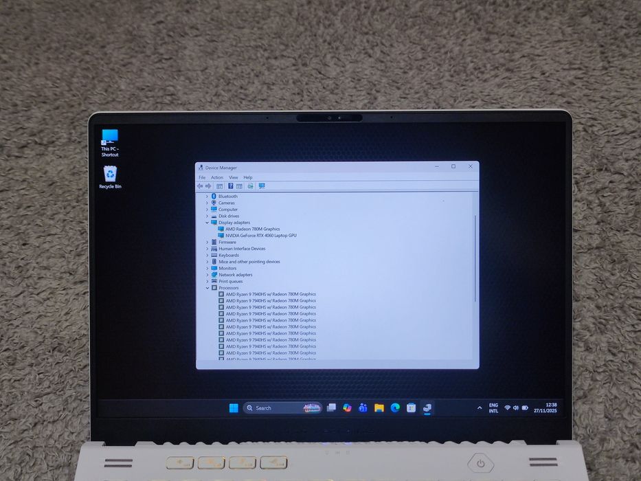 Ноутбук Asus ROG G14 GA402XV AMD R9-7940HS RTX4060 32gb ddr5 1tb ssd