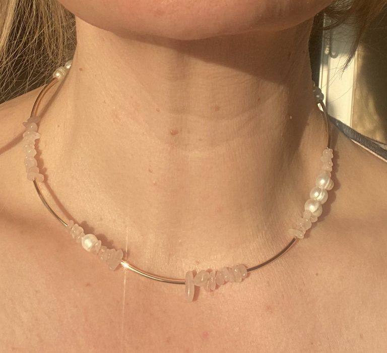 Комплект украшений ручной работы колье серьги