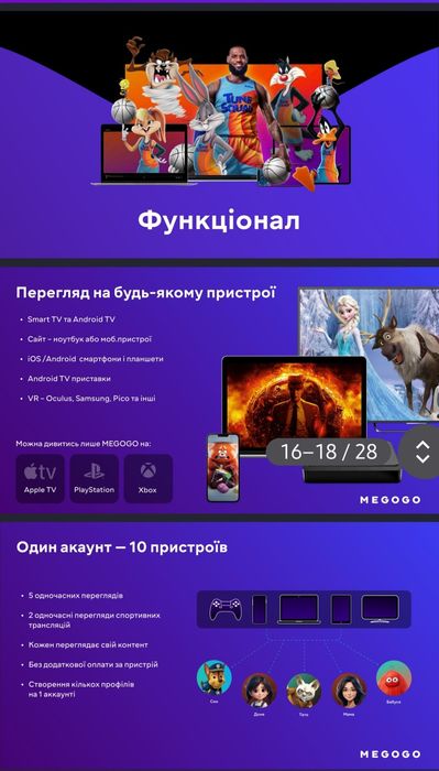 Продам пакет MEGOGO на 12 місяців
