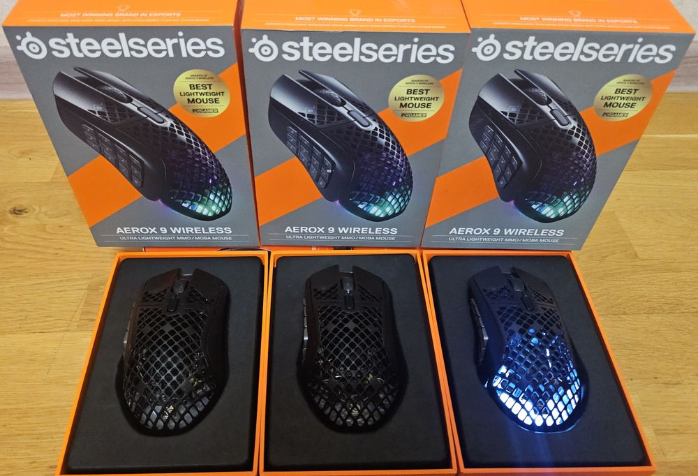 Ігрові бездротові мишки SteelSeries Aerox 3 / 5 / 9 Wireless (Оригінал)