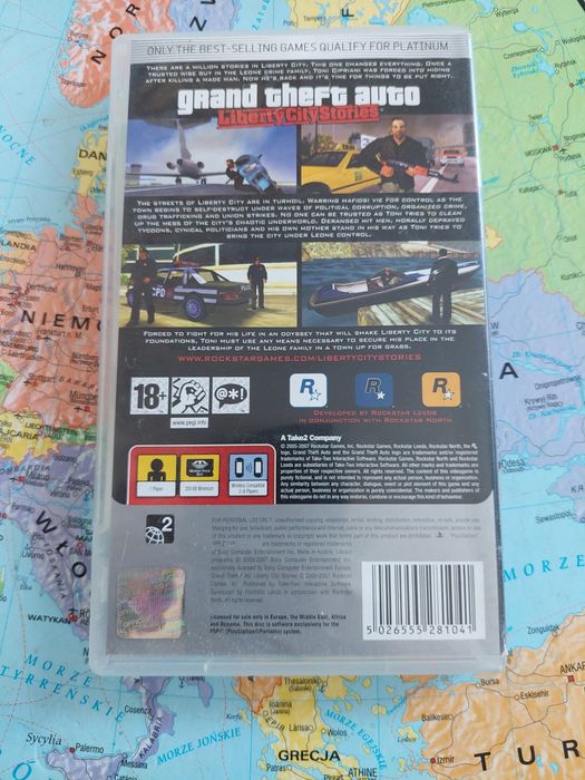 Gra sony psp GTA liberty city stories