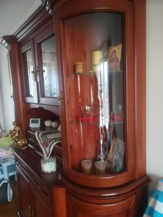 Ekskluzywny zestaw mebli AFRODYTA stół, krzesła, witryna PIĘKNY