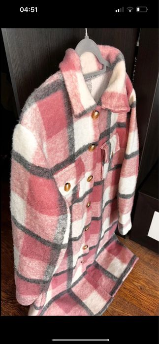 Płaszcz krata damska