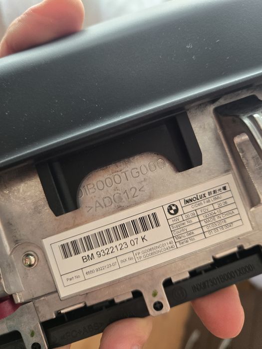 Монитор/екран для bmw x1 f48, entry/entrynav 6.5"