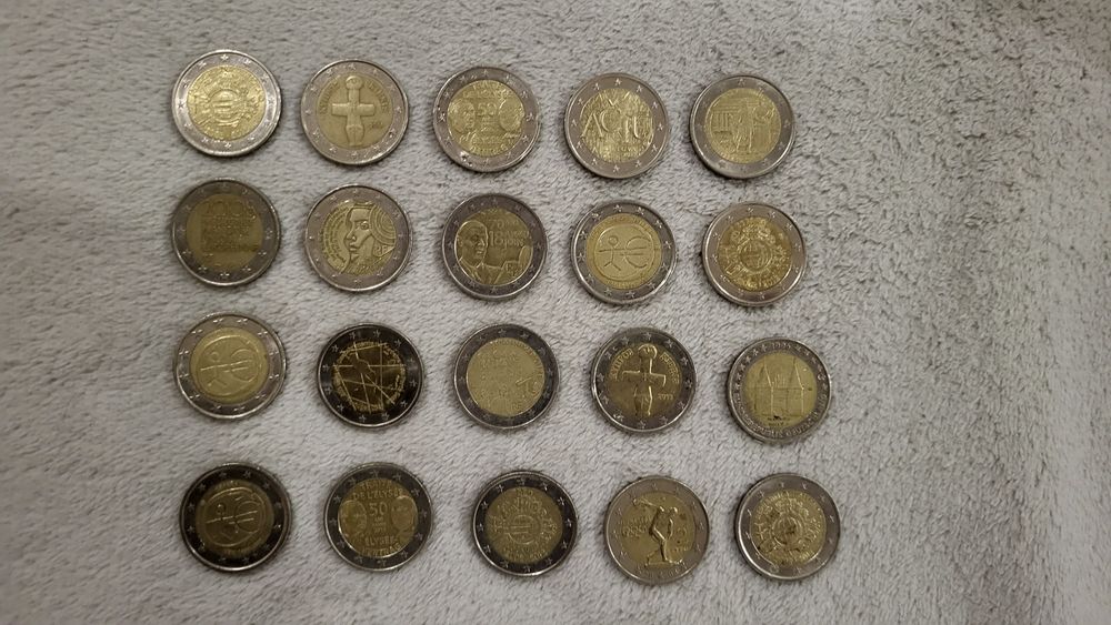 Moedas comemorativas 2 euros