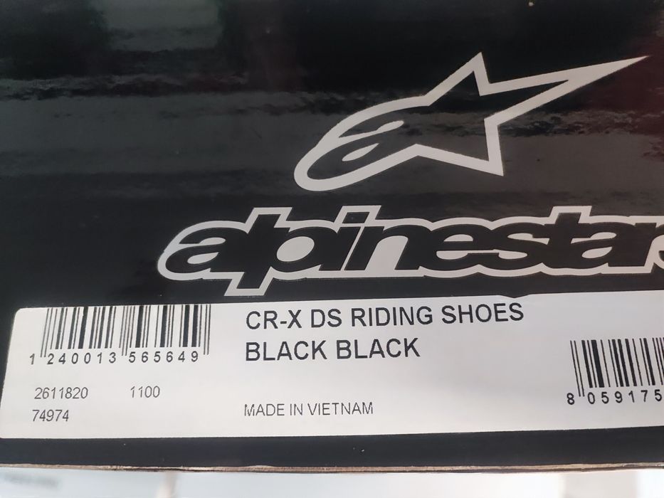 Botas Alpinestares CR-X Drystar Black Novas
