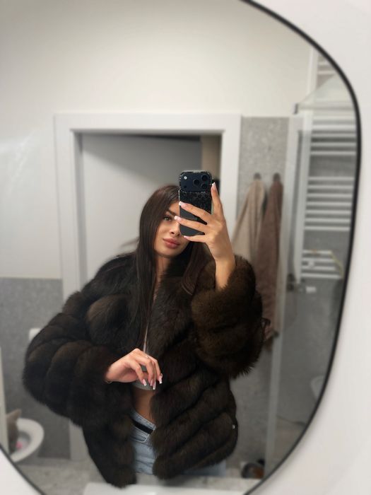Nowe futro naturalne z lisa