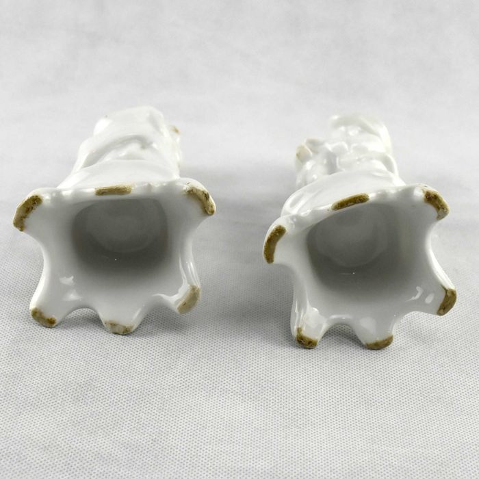 Par de figuras / jarras porcelana Vieux Paris, séc. XIX