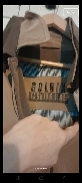 Parka comprida com bolsos