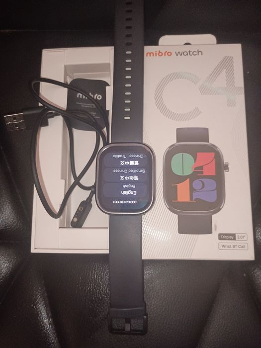 Smartwatch Mibro C4 – niemal nowy, duży ekran 2.01", stan idealny