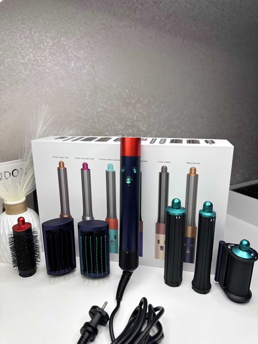 Мультистайлер Airwrap Complete Long 6 насадок Prussian Blue