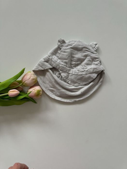 Czapka z daszkiem lniana kapelusz liewood