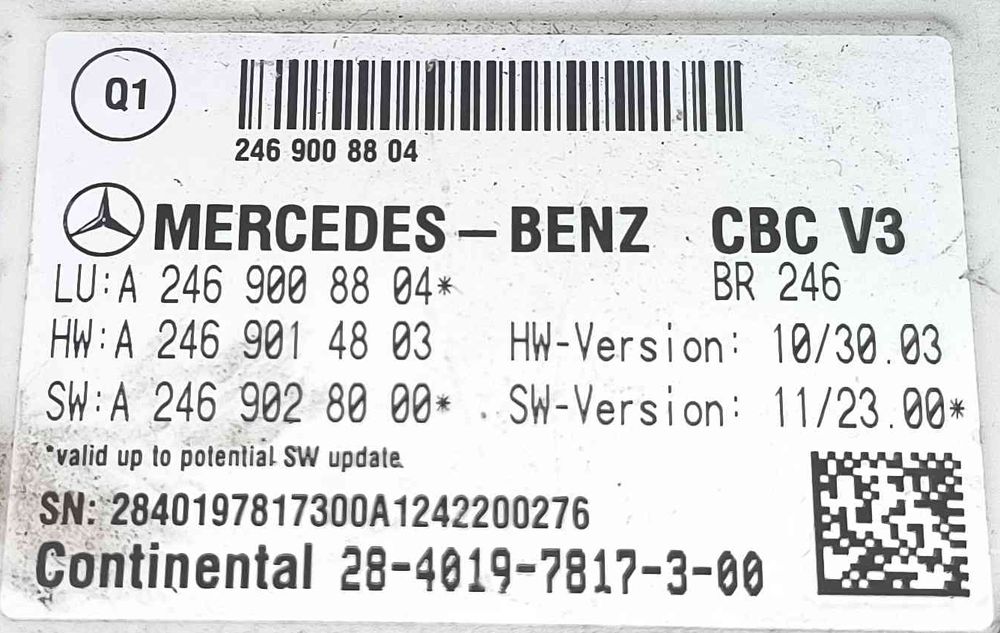 Caixa Fusíveis / SAM / BSI | MERCEDES-BENZ