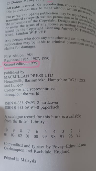 Livro "Spatial Divisions of Labour: Social Structures ..."64729999892227121