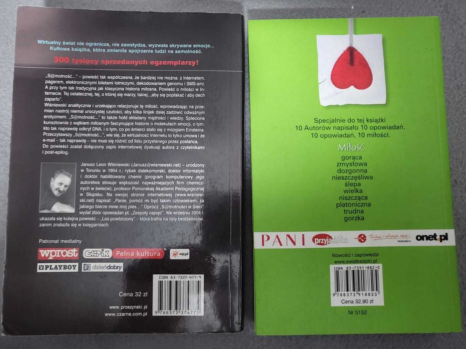 10xmiłość, Pilch, Janusz Wiśniewski, Jastrun, Gretkowska, Szapołowska,