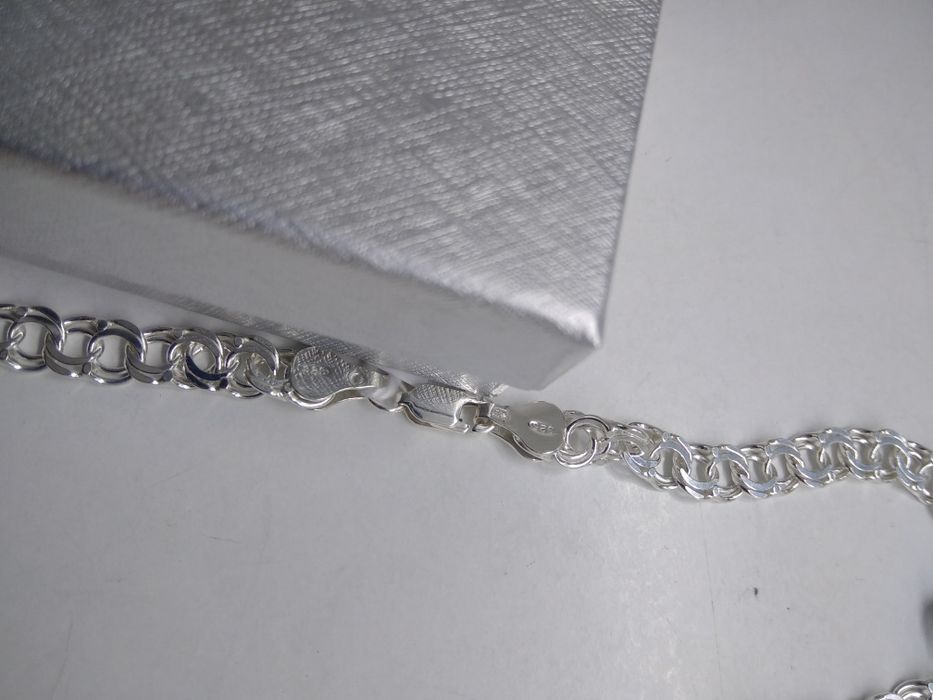 Srebrny męski łańcuszek Garibaldi srebro 925 długość 50cm    192