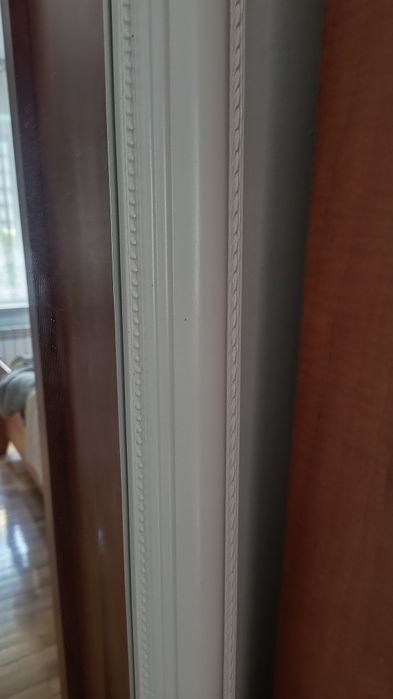 Lustro ścienne w kolorze białym nowe wymiary 162x72 cm