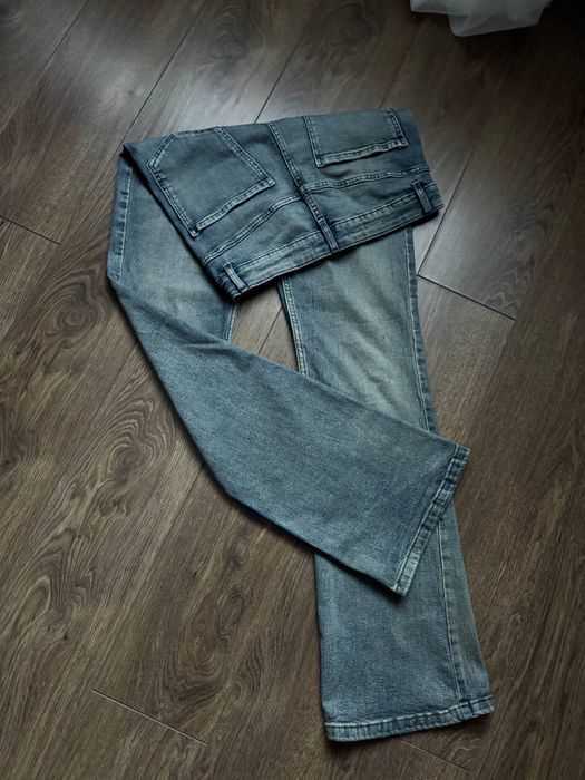 Blue-gray jeanc. Bootcut. Клеш