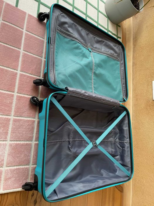 Mala de viagem grande American Tourister, azul