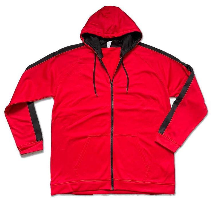 Худі флісова з капюшоном на замку Just Hoods Sports тепла р/ 3XL