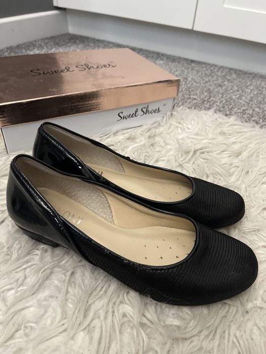 Skorzane baletki rozmiar 37