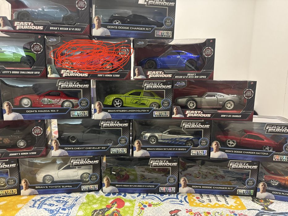 Carros Velocidade Furiosa - Jada Toys - Escala 1/32